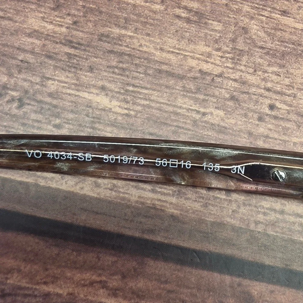 Vogue VO 4034-SB 5019/73 Brown Metal Eyeglass Frames 56-16-135 Rhinestone Trim